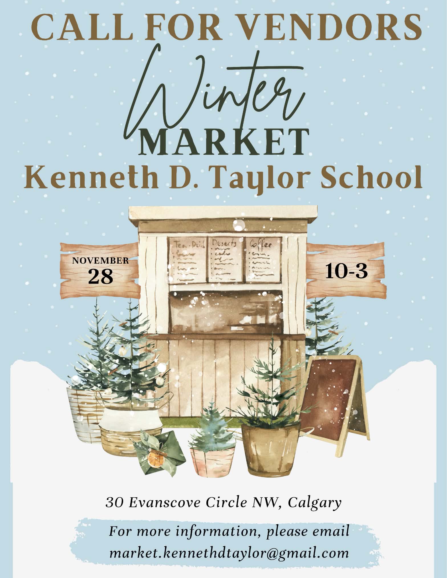 call for vendors poster