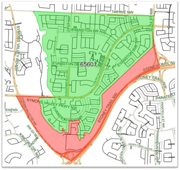 Evanston Heights School Map G 7 8